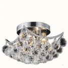 Taillefer 4-Light 10" Crystal Flush Mount 8330F10C-RC
