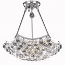 Taillefer 8-Light 18" Crystal Chandelier 8332D18C-SA
