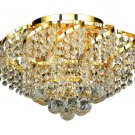 Udell 6-Light 16" Crystal Flush Mount 8341F16G-SA