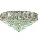 Udell 12-Light 30" Crystal Flush Mount 8341F30C-SS