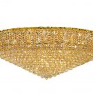 Udell 36-Light 48" Crystal Flush Mount 8341F48G-SA
