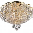 Udell 6-Light 16" Crystal Flush Mount 8342F16G-SA