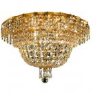 Udell 8-Light 20" Crystal Flush Mount 8342F20G-SA