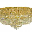 Udell 36-Light 48" Crystal Flush Mount 8342F48G-SS