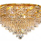 Udell 6-Light 16" Crystal Flush Mount 8344F16G-RC