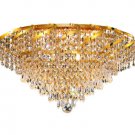 Udell 8-Light 20" Crystal Flush Mount 8344F20G-SS