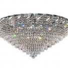 Udell 12-Light 30" Crystal Flush Mount 8344F30C-SA