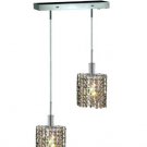 Wiatt 2-Light 4.5" Crystal Ceiling Pendant 1090D-O-E-GT-RC