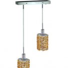 Wiatt 2-Light 4.5" Crystal Ceiling Pendant 1090D-O-E-LT-RC