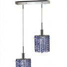 Wiatt 2-Light 4.5" Crystal Ceiling Pendant 1090D-O-E-SA-SS
