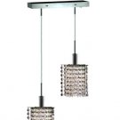 Wiatt 2-Light 4.5" Crystal Ceiling Pendant 1090D-O-P-CL-RC