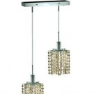 Wiatt 2-Light 4.5" Crystal Ceiling Pendant 1090D-O-P-GT-RC