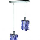 Wiatt 2-Light 4.5" Crystal Ceiling Pendant 1090D-O-P-SA-RC