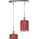 Wiatt 2-Light 4.5" Crystal Ceiling Pendant 1090D-O-R-BO-RC