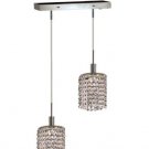 Wiatt 2-Light 4.5" Crystal Ceiling Pendant 1090D-O-R-CL-EC