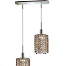 Wiatt 2-Light 4.5" Crystal Ceiling Pendant 1090D-O-R-GT-SS