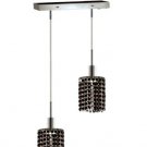 Wiatt 2-Light 4.5" Crystal Ceiling Pendant 1090D-O-R-JT-SS