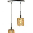 Wiatt 2-Light 4.5" Crystal Ceiling Pendant 1090D-O-R-LT-RC