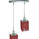 Wiatt 2-Light 4.5" Crystal Ceiling Pendant 1090D-O-S-BO-SS