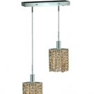 Wiatt 2-Light 4.5" Crystal Ceiling Pendant 1090D-O-S-GT-RC