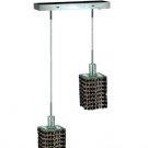 Wiatt 2-Light 4.5" Crystal Ceiling Pendant 1090D-O-S-JT-SS