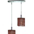 Wiatt 2-Light 4.5" Crystal Ceiling Pendant 1090D-O-S-TO-SS