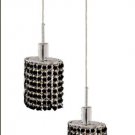Wiatt 2-Light 9" Crystal Ceiling Pendant 1090D-R-E-JT-SS