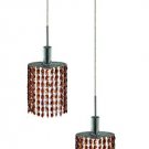 Wiatt 2-Light 9" Crystal Ceiling Pendant 1090D-R-E-TO-SS