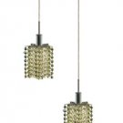 Wiatt 2-Light 9" Crystal Ceiling Pendant 1090D-R-P-LP-SS