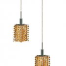 Wiatt 2-Light 9" Crystal Ceiling Pendant 1090D-R-P-LT-RC