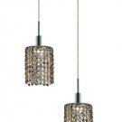 Wiatt 2-Light 9" Crystal Ceiling Pendant 1090D-R-R-GT-SS