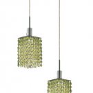 Wiatt 2-Light 9" Crystal Ceiling Pendant 1090D-R-S-LP-RC