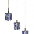 Wiatt 3-Light 14.5" Crystal Ceiling Pendant 1091D-O-E-SA-SS