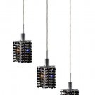 Wiatt 3-Light 14.5" Crystal Ceiling Pendant 1091D-O-P-JT-SS
