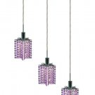 Wiatt 3-Light 14.5" Crystal Ceiling Pendant 1091D-O-P-RO-RC