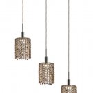 Wiatt 3-Light 14.5" Crystal Ceiling Pendant 1091D-O-R-GT-RC