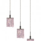 Wiatt 3-Light 14.5" Crystal Ceiling Pendant 1091D-O-R-RO-SS