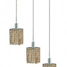 Wiatt 3-Light 14.5" Crystal Ceiling Pendant 1091D-O-S-GT-RC