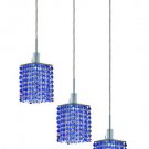 Wiatt 3-Light 14.5" Crystal Ceiling Pendant 1091D-O-S-SA-SS