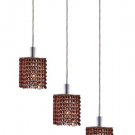 Wiatt 3-Light 14.5" Crystal Ceiling Pendant 1091D-O-S-TO-RC