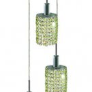 Wiatt 3-Light 9" Crystal Ceiling Pendant 1091D-R-E-LP-SS
