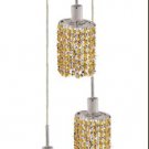Wiatt 3-Light 9" Crystal Ceiling Pendant 1091D-R-E-LT-SS