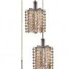 Wiatt 3-Light 9" Crystal Ceiling Pendant 1091D-R-P-GT-SS