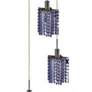 Wiatt 3-Light 9" Crystal Ceiling Pendant 1091D-R-P-SA-SS