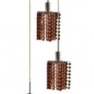 Wiatt 3-Light 9" Crystal Ceiling Pendant 1091D-R-P-TO-SS