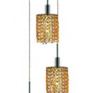 Wiatt 3-Light 9" Crystal Ceiling Pendant 1091D-R-R-LT-RC