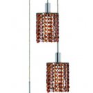 Wiatt 3-Light 9" Crystal Ceiling Pendant 1091D-R-R-TO-SS