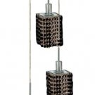 Wiatt 3-Light 9" Crystal Ceiling Pendant 1091D-R-S-JT-SS