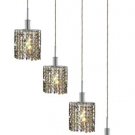Wiatt 4-Light 26" Crystal Ceiling Pendant 1092D-O-E-GT-SS