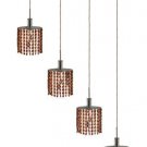 Wiatt 4-Light 26" Crystal Ceiling Pendant 1092D-O-E-TO-SS